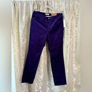 Coldwater Creek Purple Corduroy Pants/D064